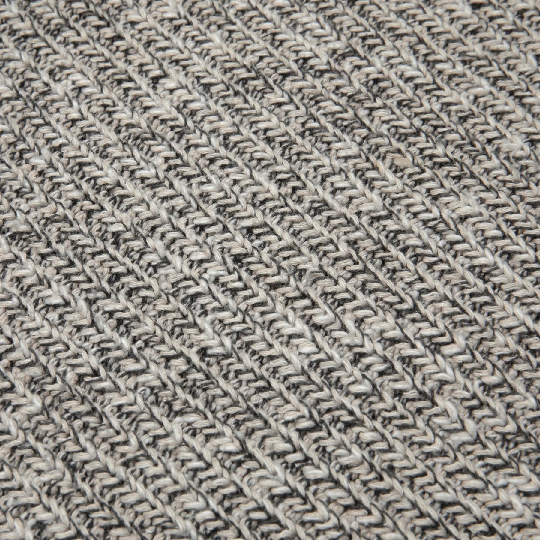 80s Heavy Guage Marled Yarn Ribbed Fisherman's Knit
