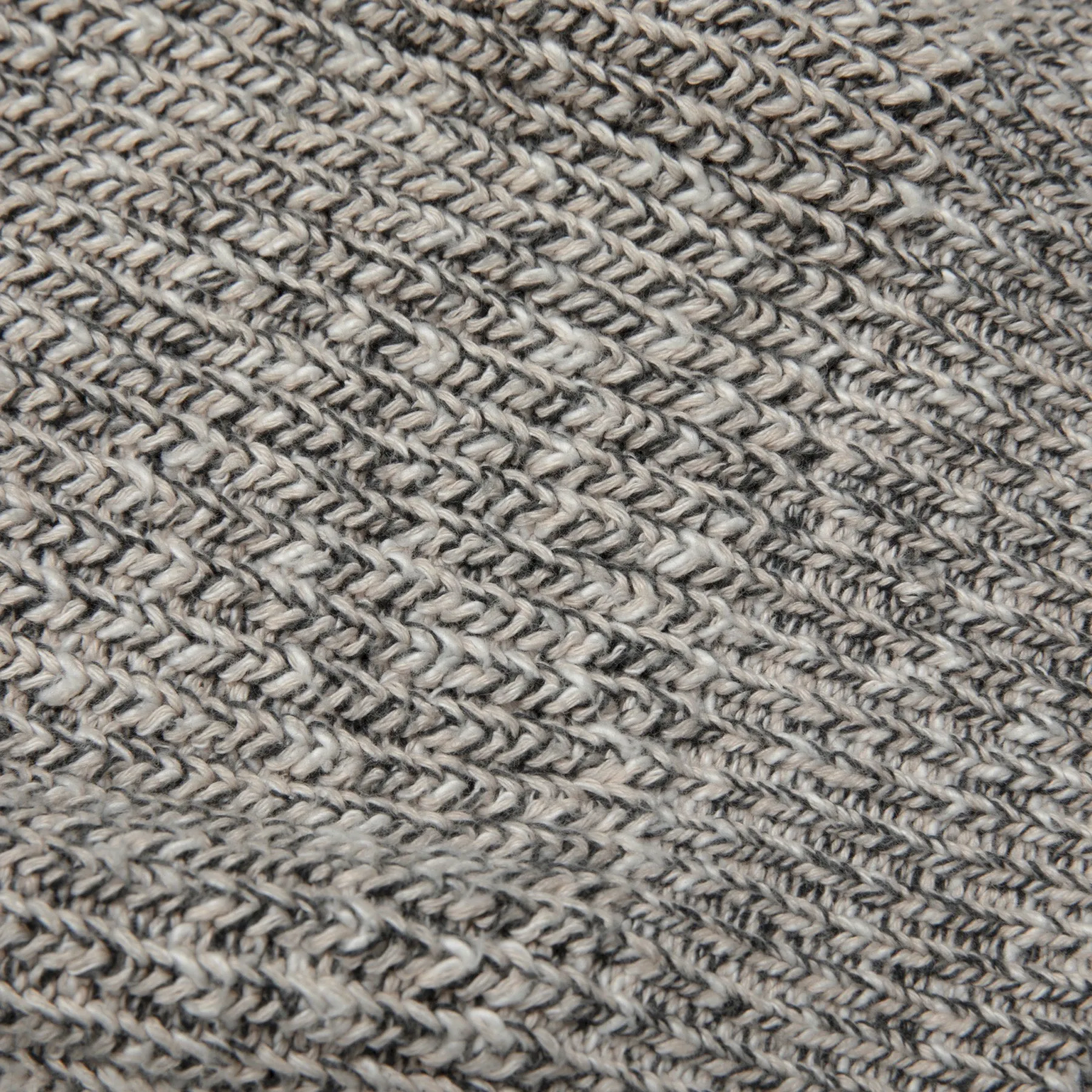 80s Heavy Guage Marled Yarn Ribbed Fisherman's Knit