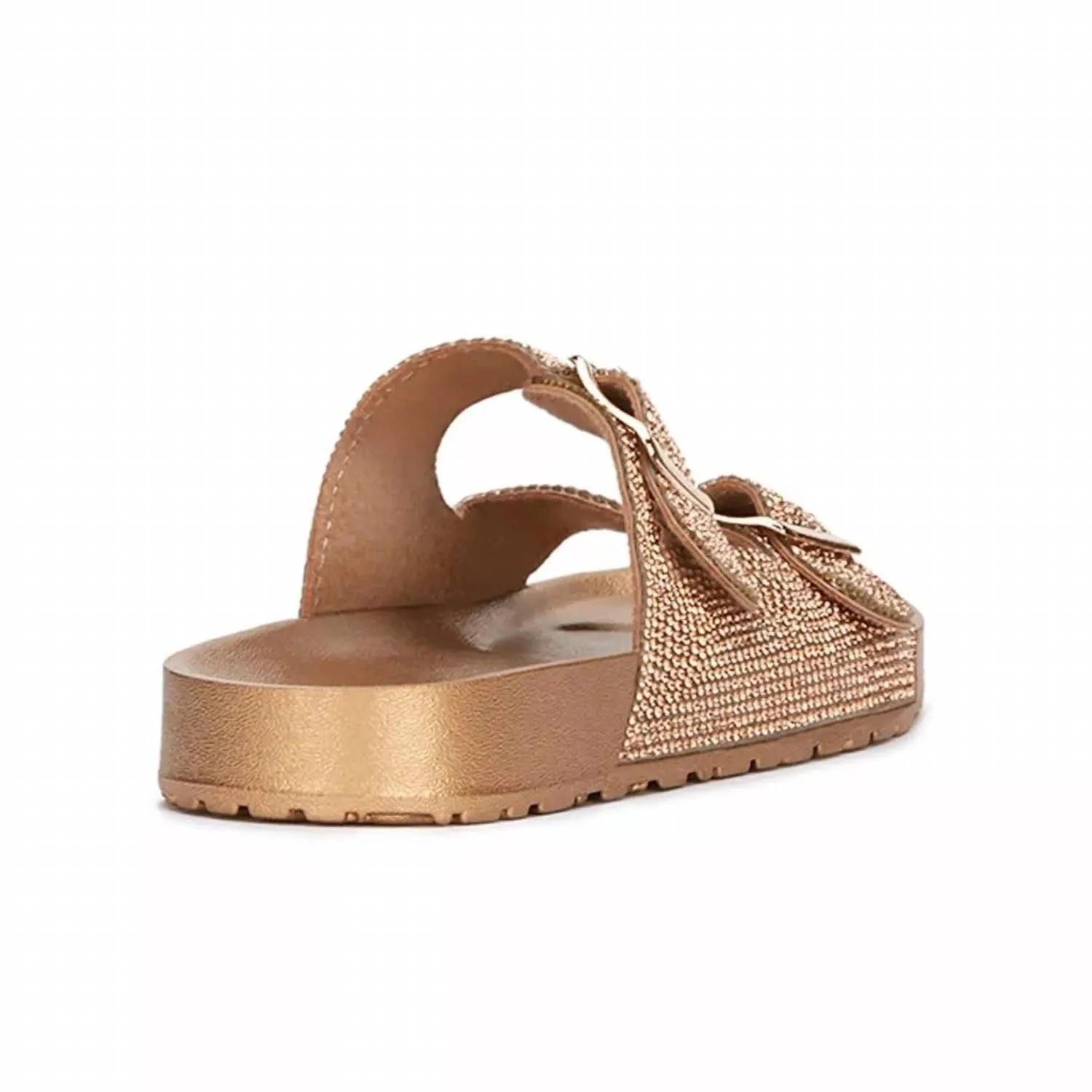 Andrea - Women's Glamourous Footbed Rhinestones Sandals