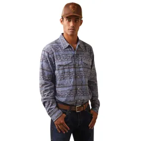 ARIAT MENS HADDINGTON RETRO SNAP LS SHIRT (DUSK GREEN)