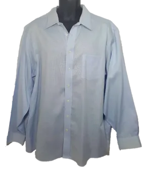 Blue Button-Down Dress Shirt