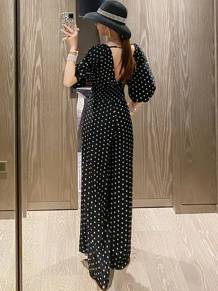 Boho Chic Polka Dot Jumpsuit