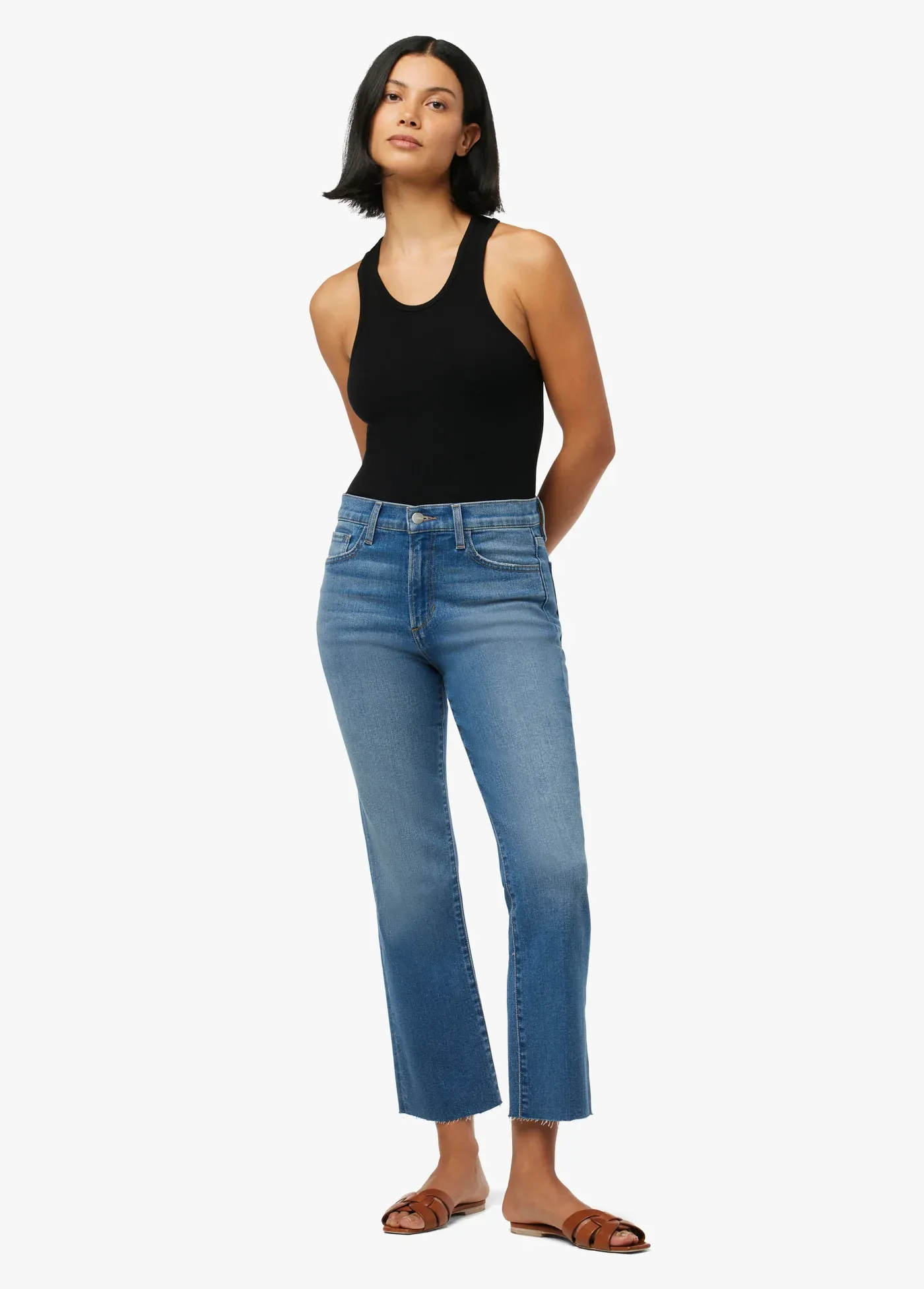 Callie Glimpse Crop Bootcut Jeans