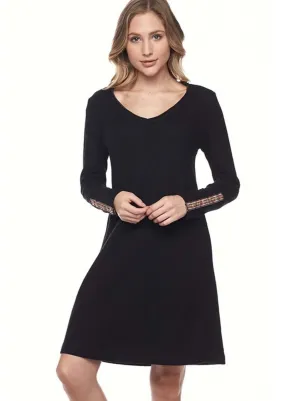 Casually Cool Black Midi Dress Made in USA