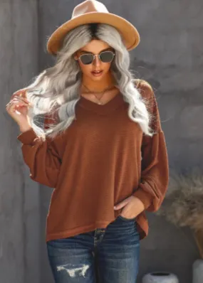 Cozy Up Tonight Knit Sweater (Brown)