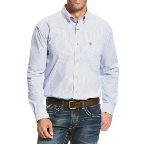 Dayne Mini Stripe Shirt - True Blue