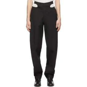 Dion Lee Black Y-Front Tie Pants