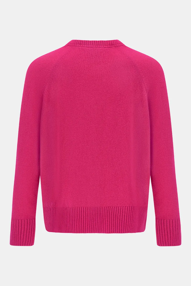 Ember Cashmere Crew Neck Cardigan
