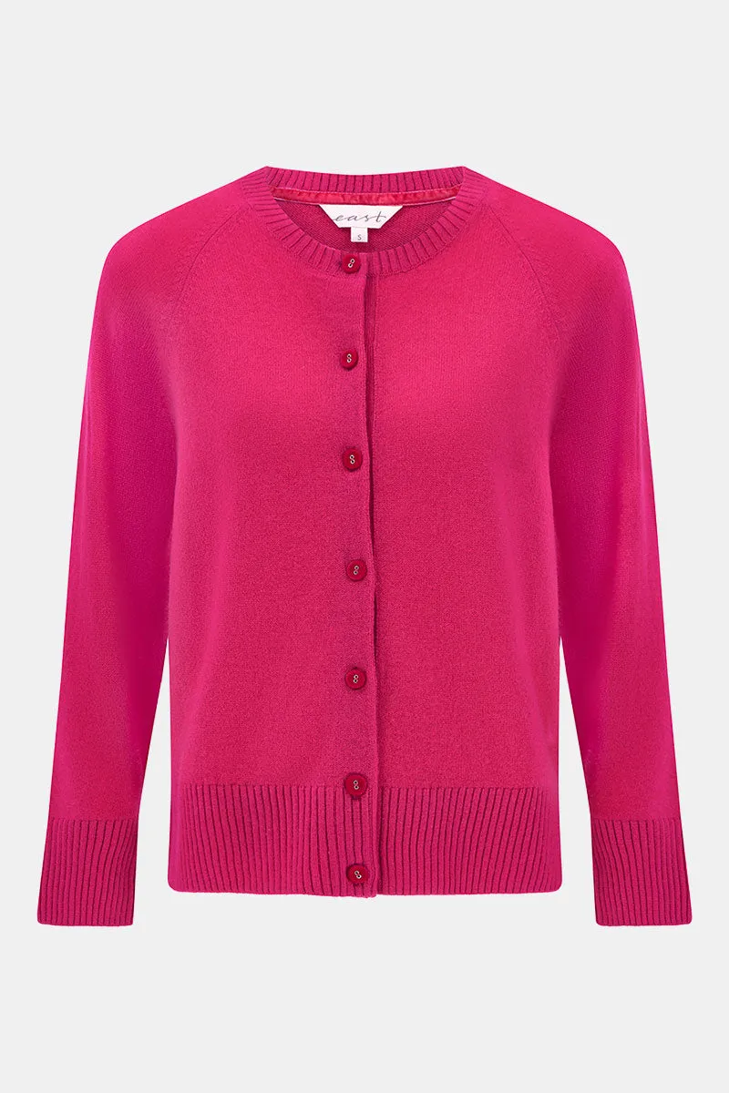 Ember Cashmere Crew Neck Cardigan