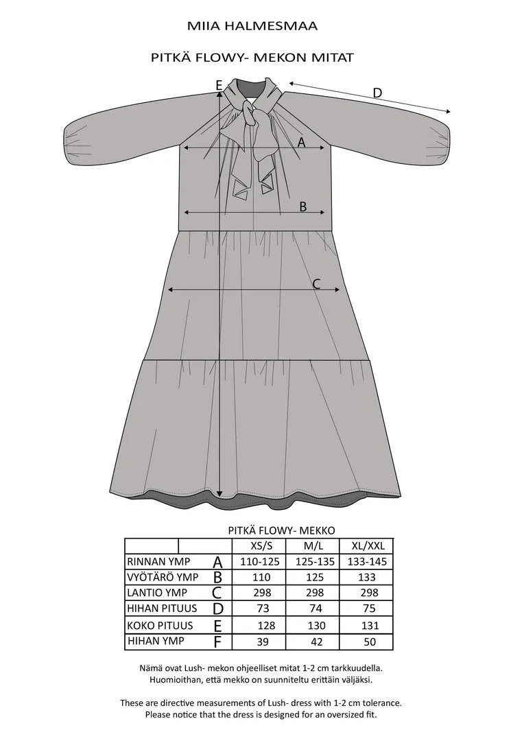 Flowy Dress Long Multicolor Leo