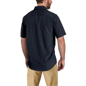 Force Relaxed Fit Lightweight Short-Sleeve Shirt - I26-Navy | Carhartt 105292