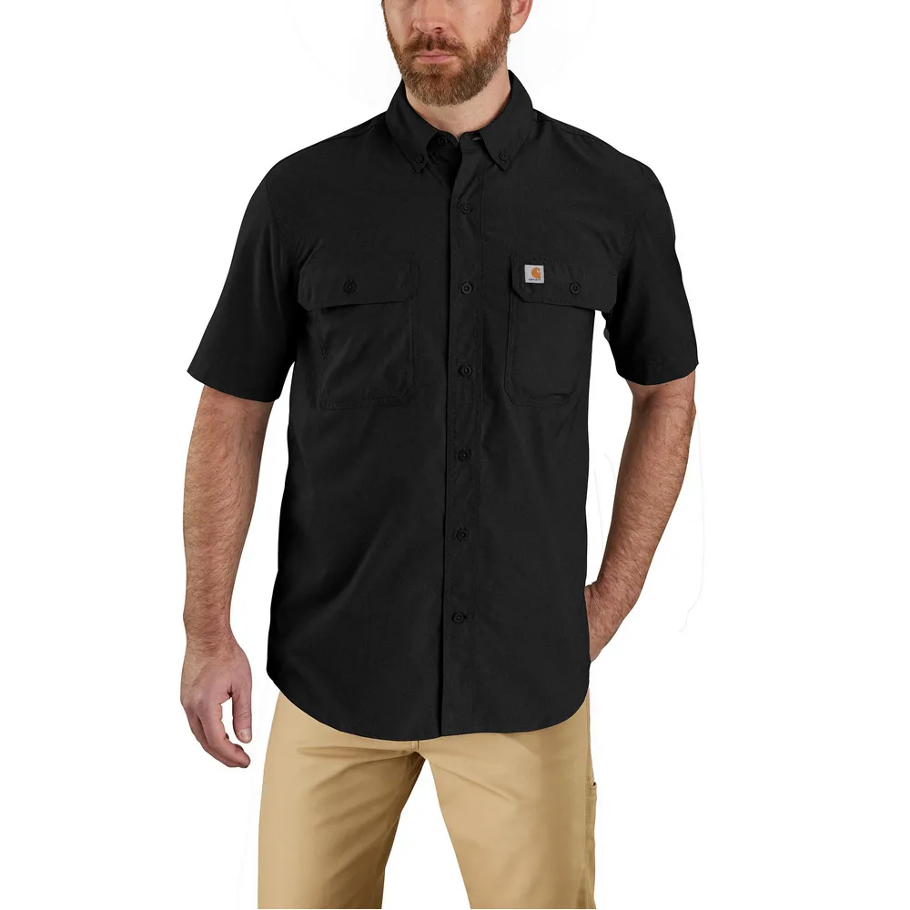 Force Relaxed Fit Lightweight Short-Sleeve Shirt - N04-Black | Carhartt 105292