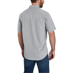 Force Relaxed Fit Lightweight Short-Sleeve Shirt - STL-Steel | Carhartt 105292