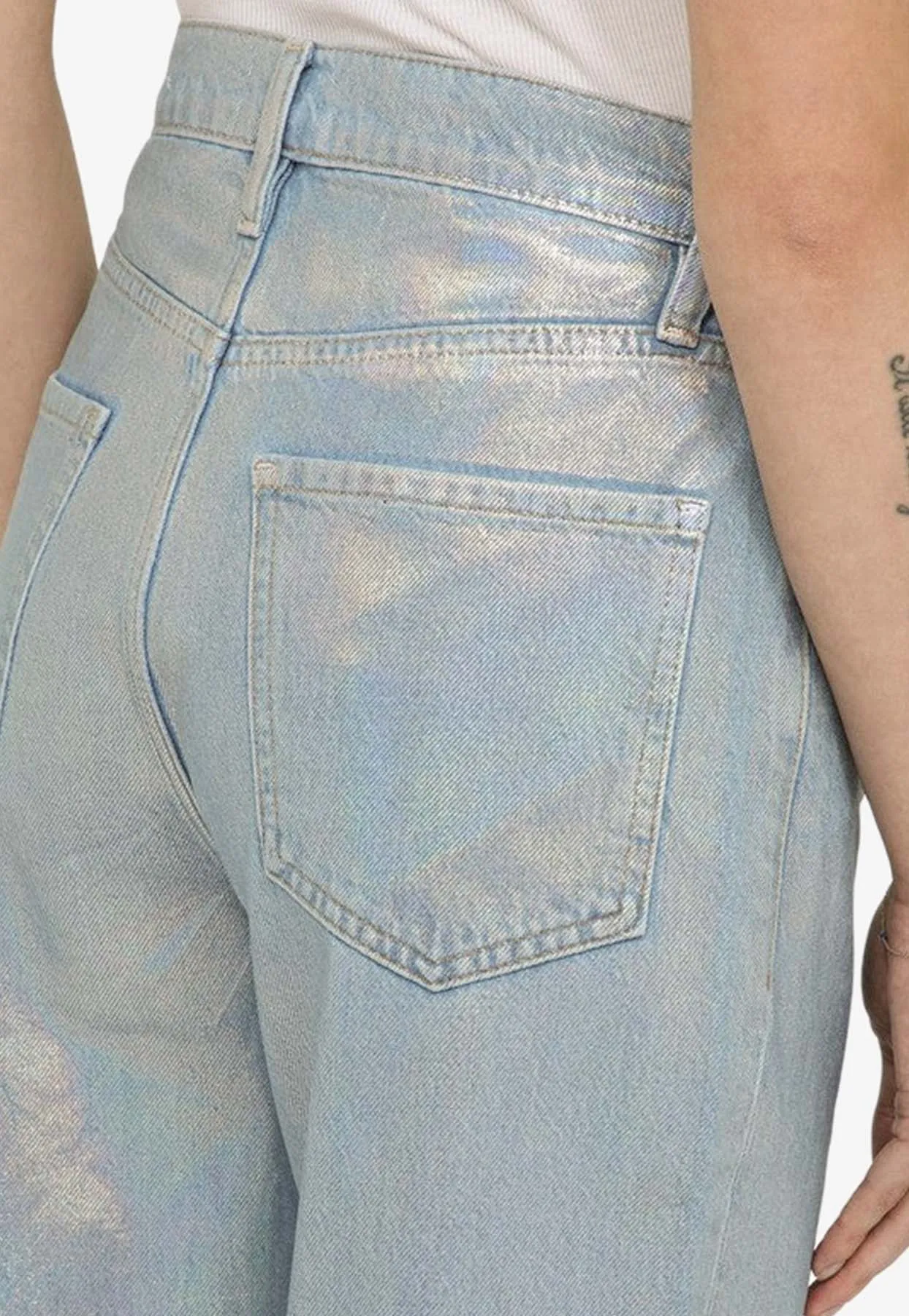 Hologram Cropped Jeans
