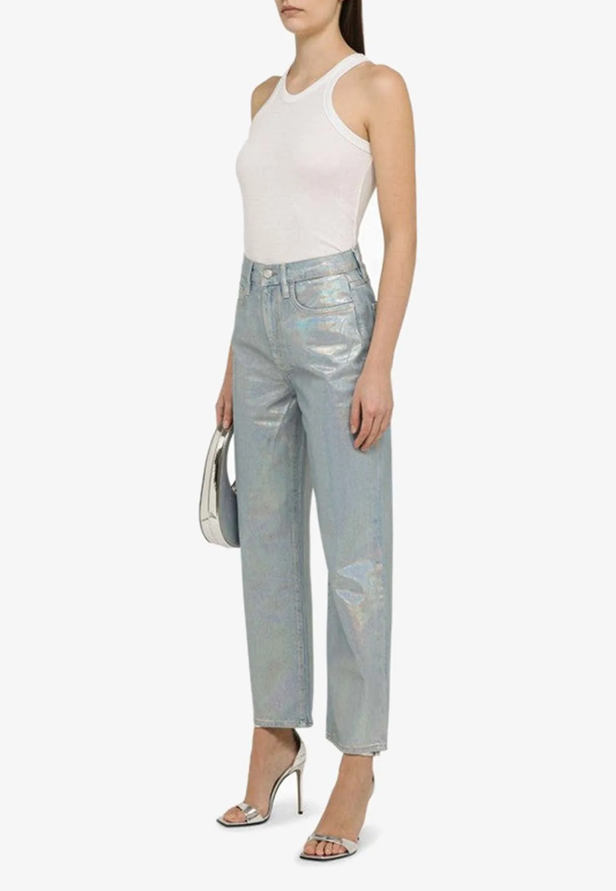 Hologram Cropped Jeans