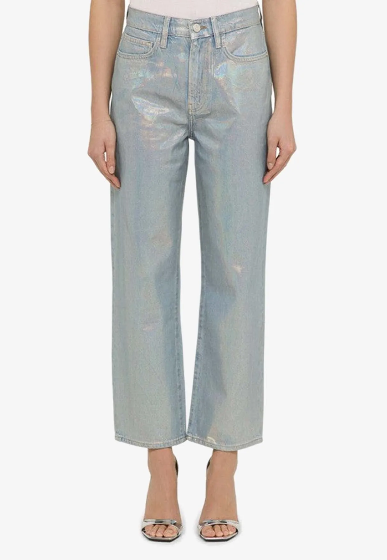 Hologram Cropped Jeans