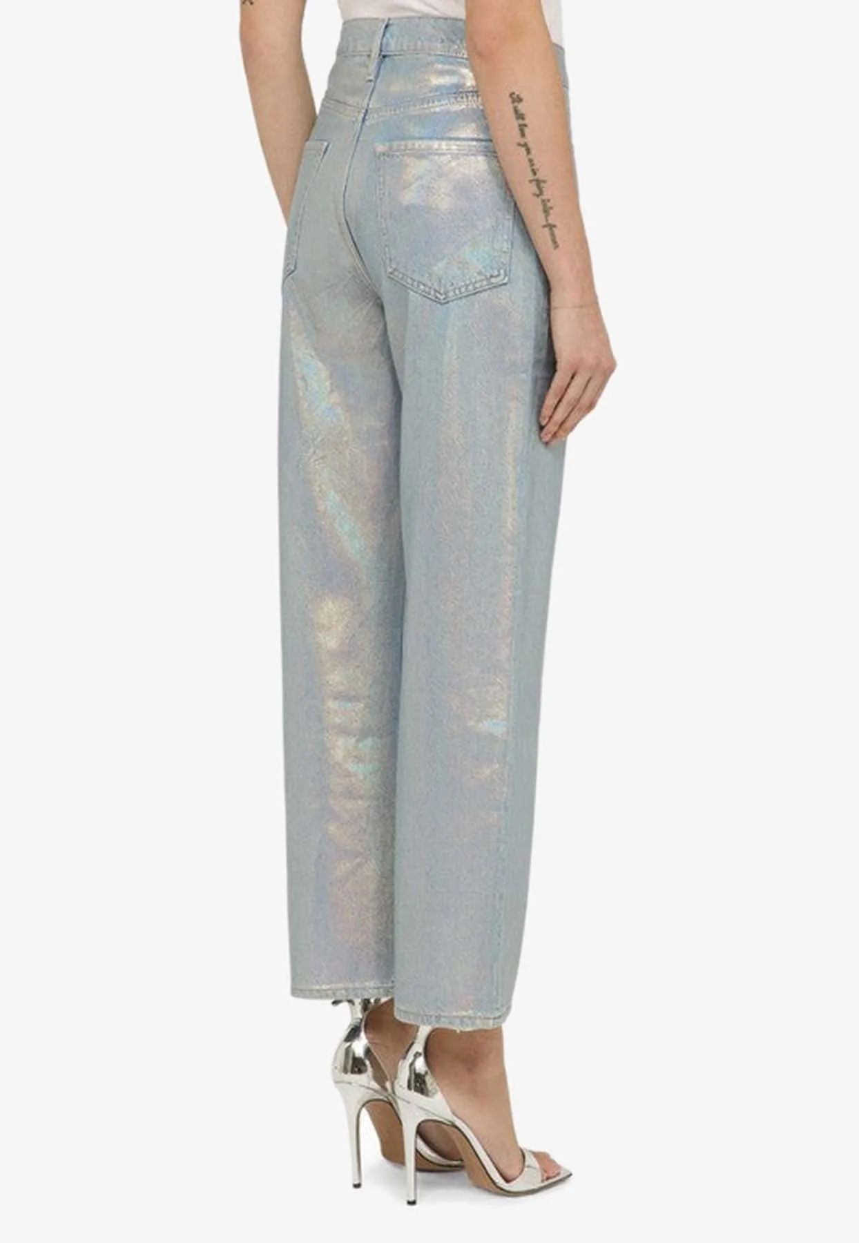 Hologram Cropped Jeans