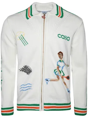Le Jeu intarsia knit jacket