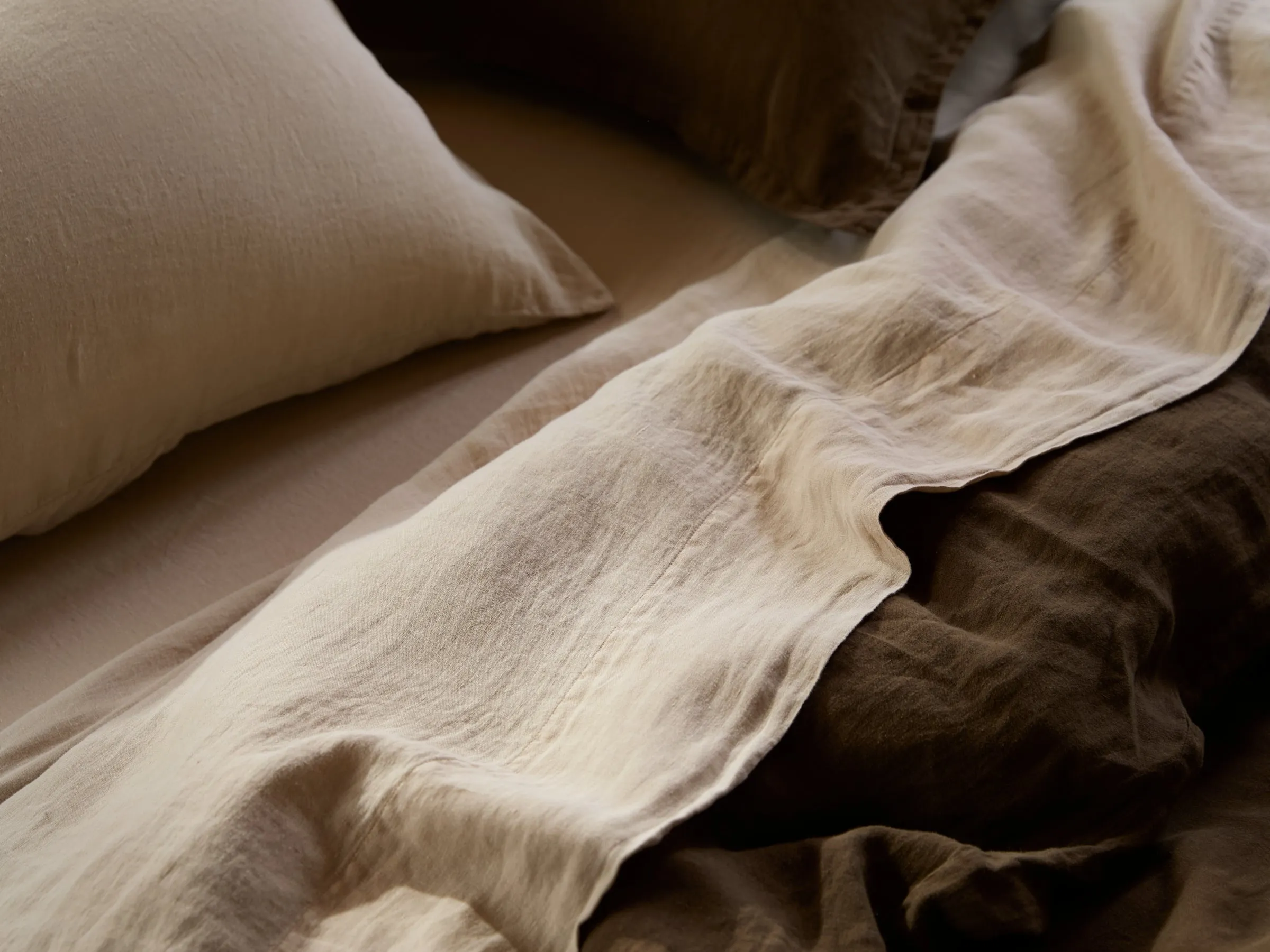 Linen Sham Set (Toast)