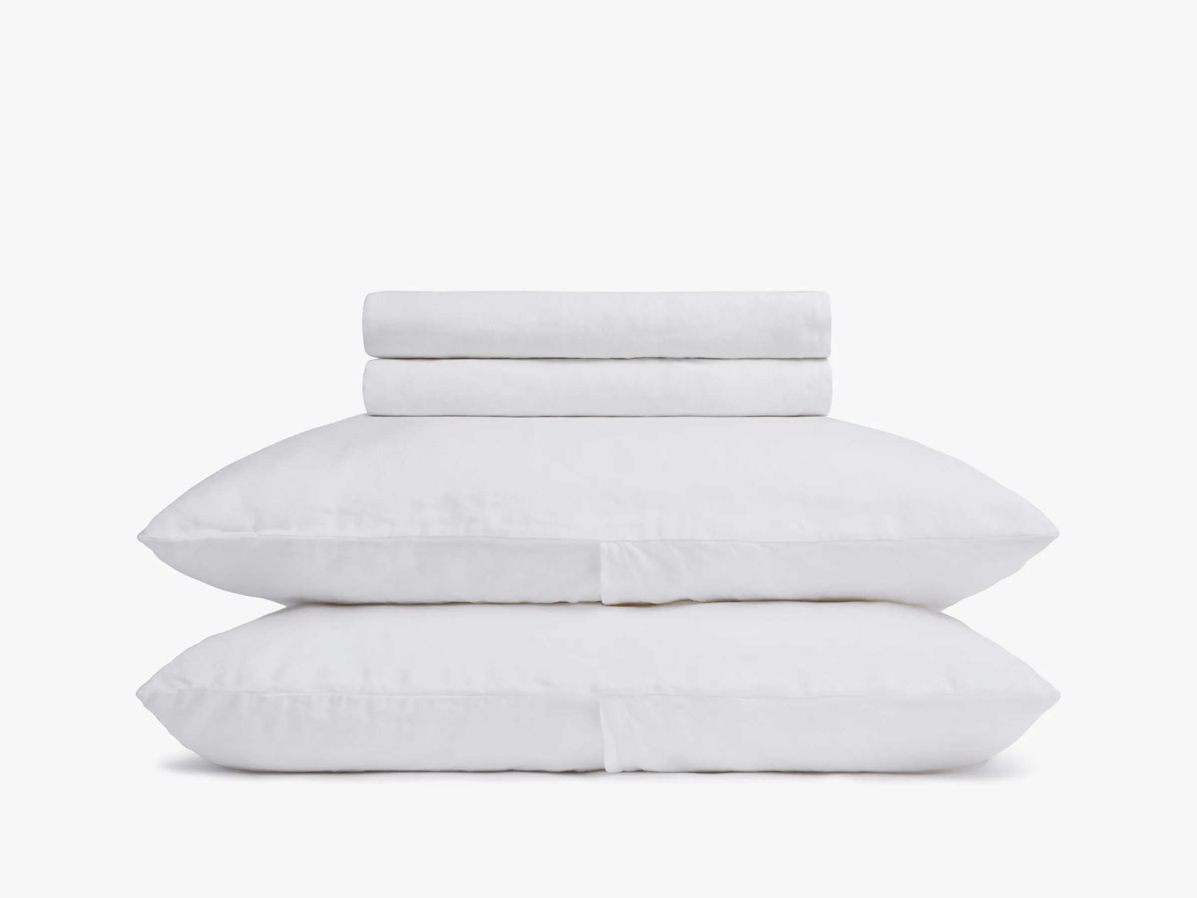 Linen Sham Set (White)