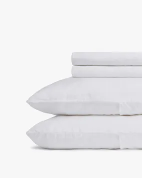 Linen Sham Set (White)