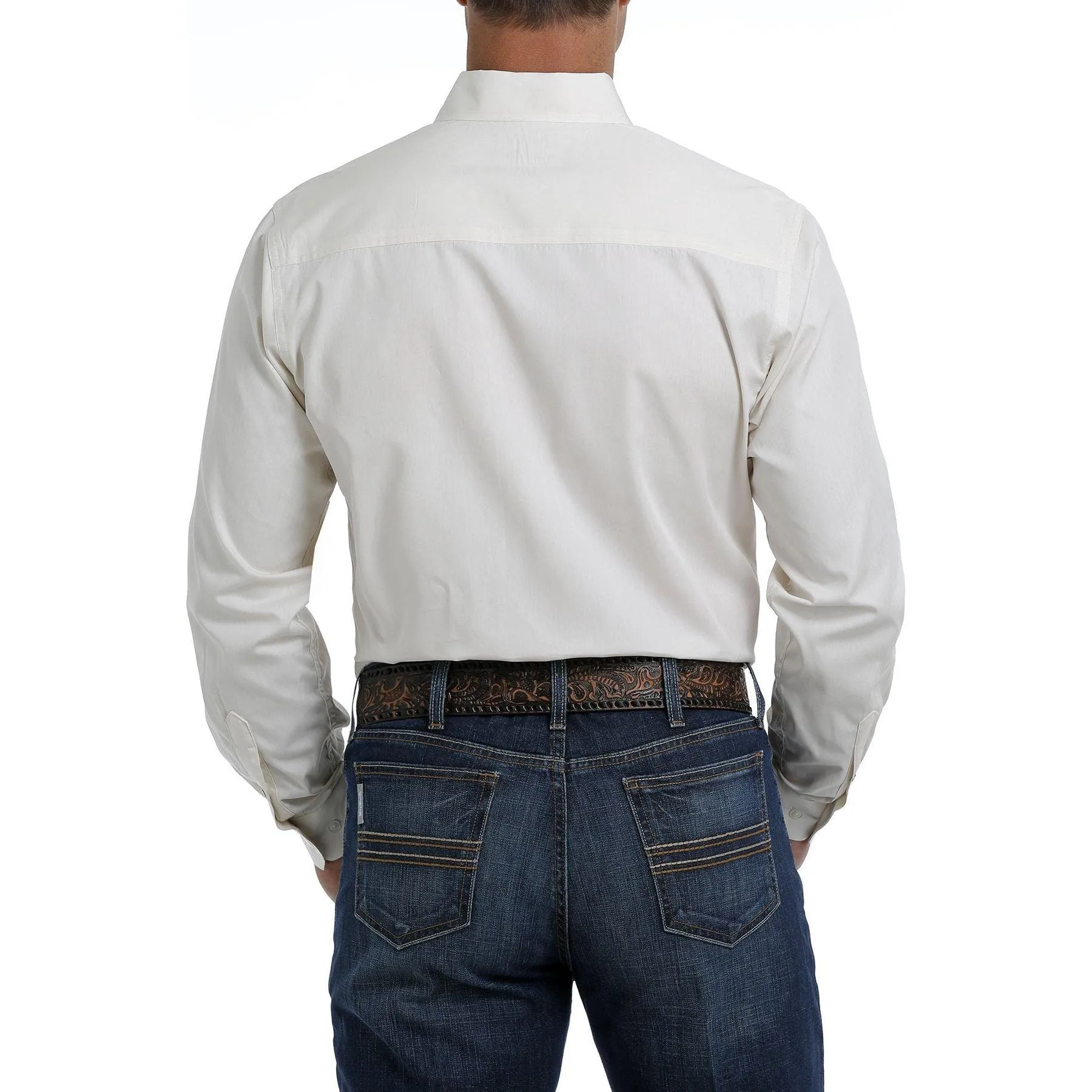 Men's Cinch Cream Button-Down Western Shirt MTW1347020
