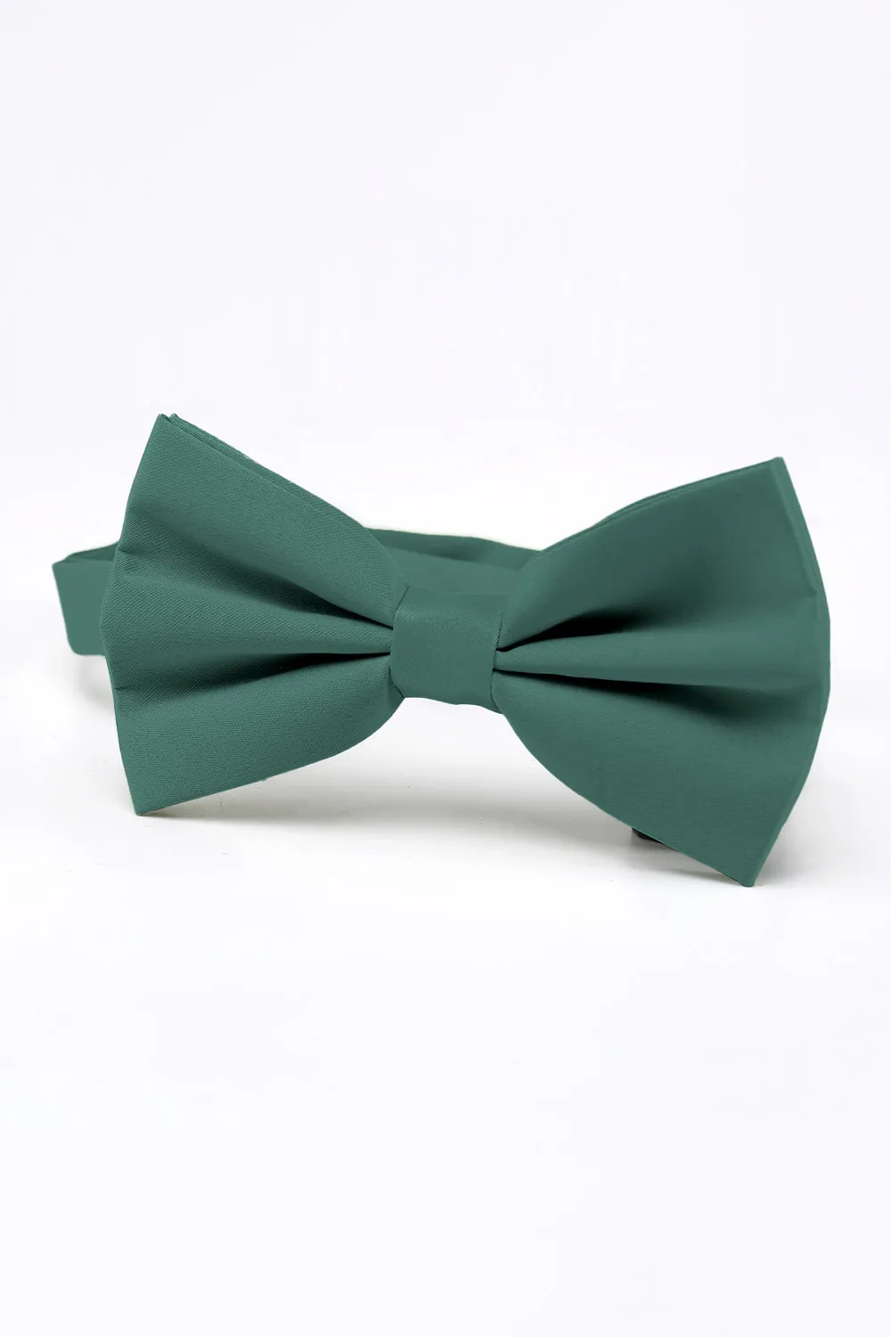 Men's Light Green Adjustable Bow Tie Solid Formal Tuxedo Bowtie
