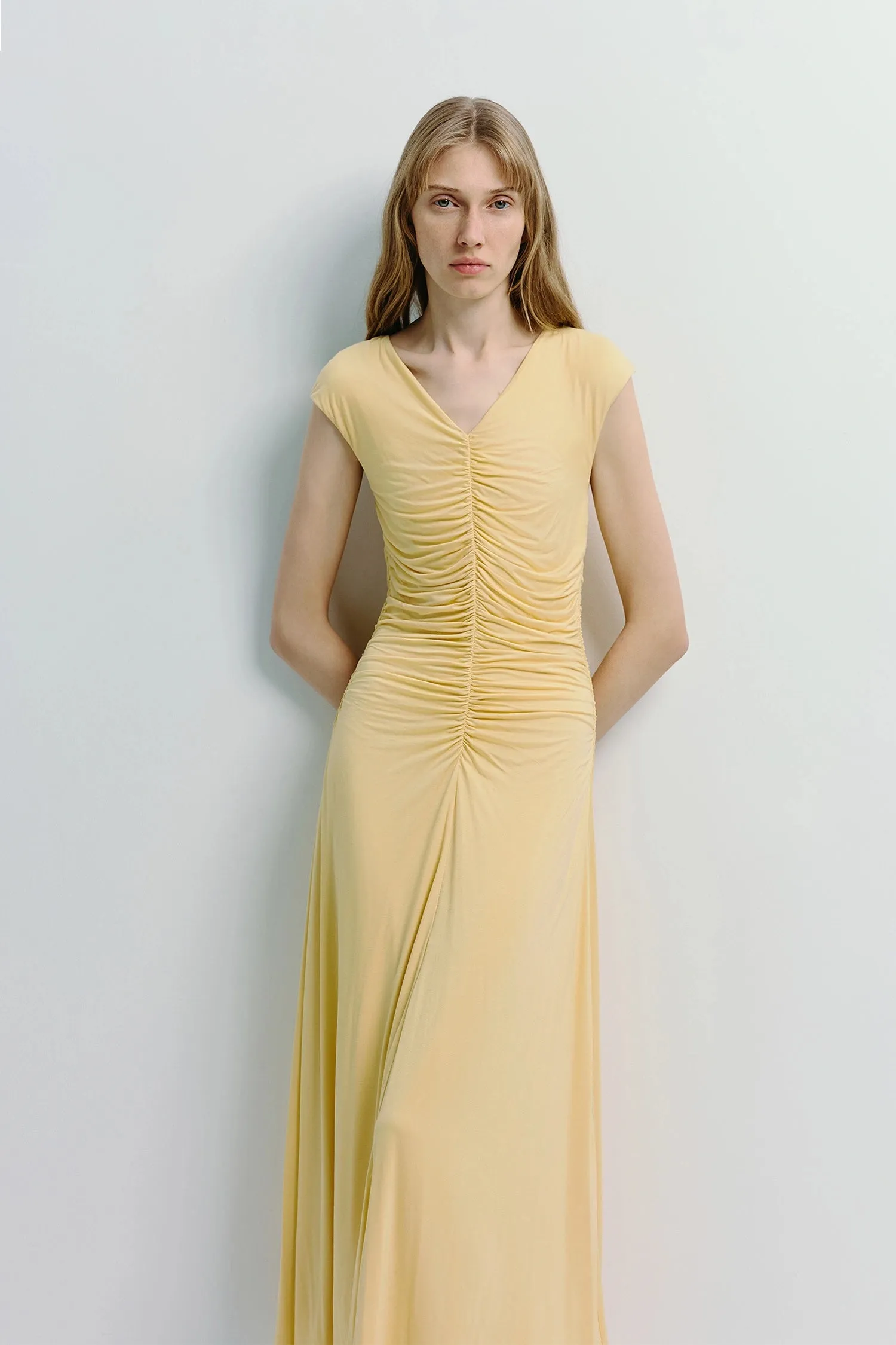 Mille Rouched Midi Dress