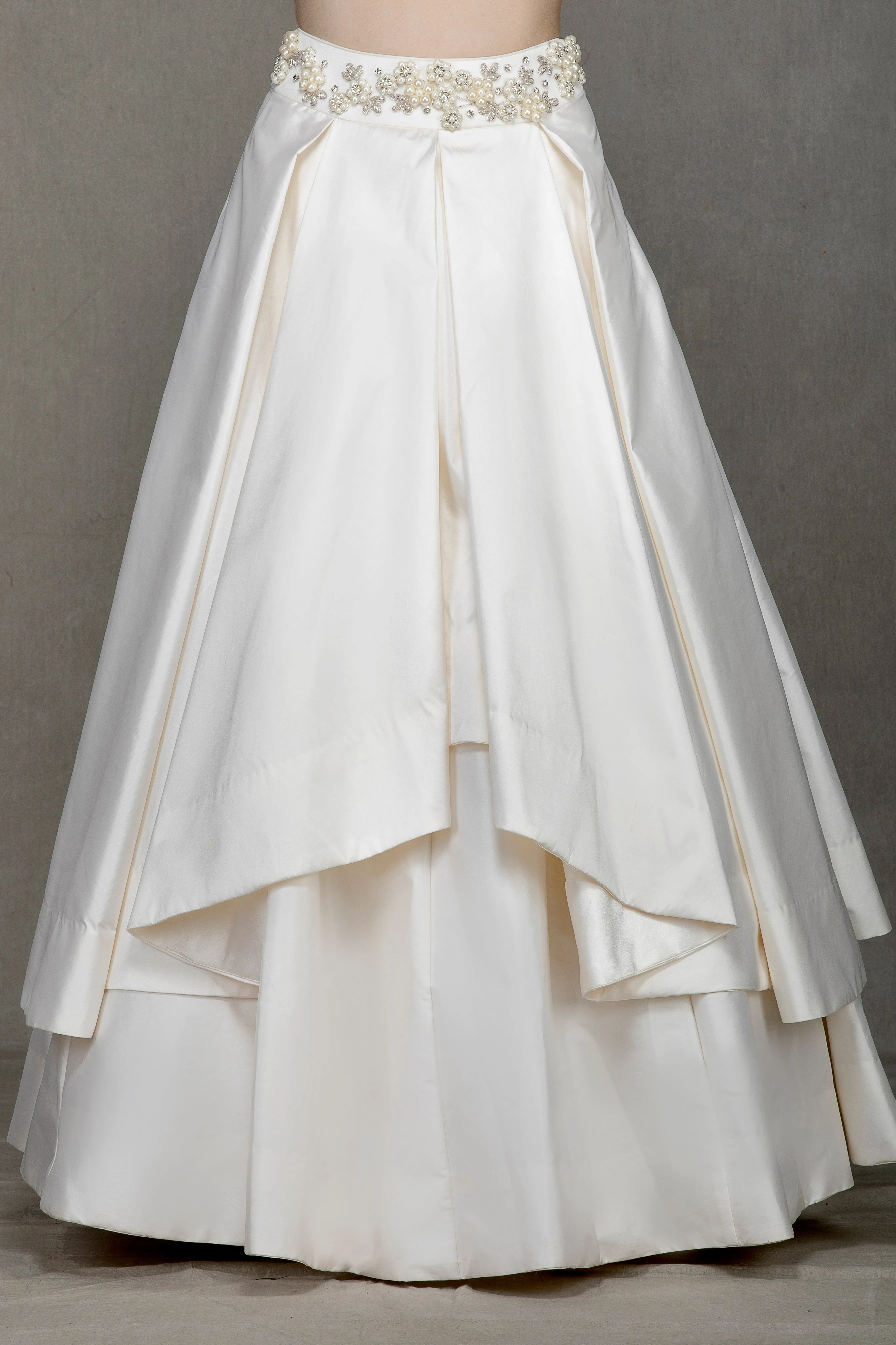 Off-Shoulder Flared Lehenga