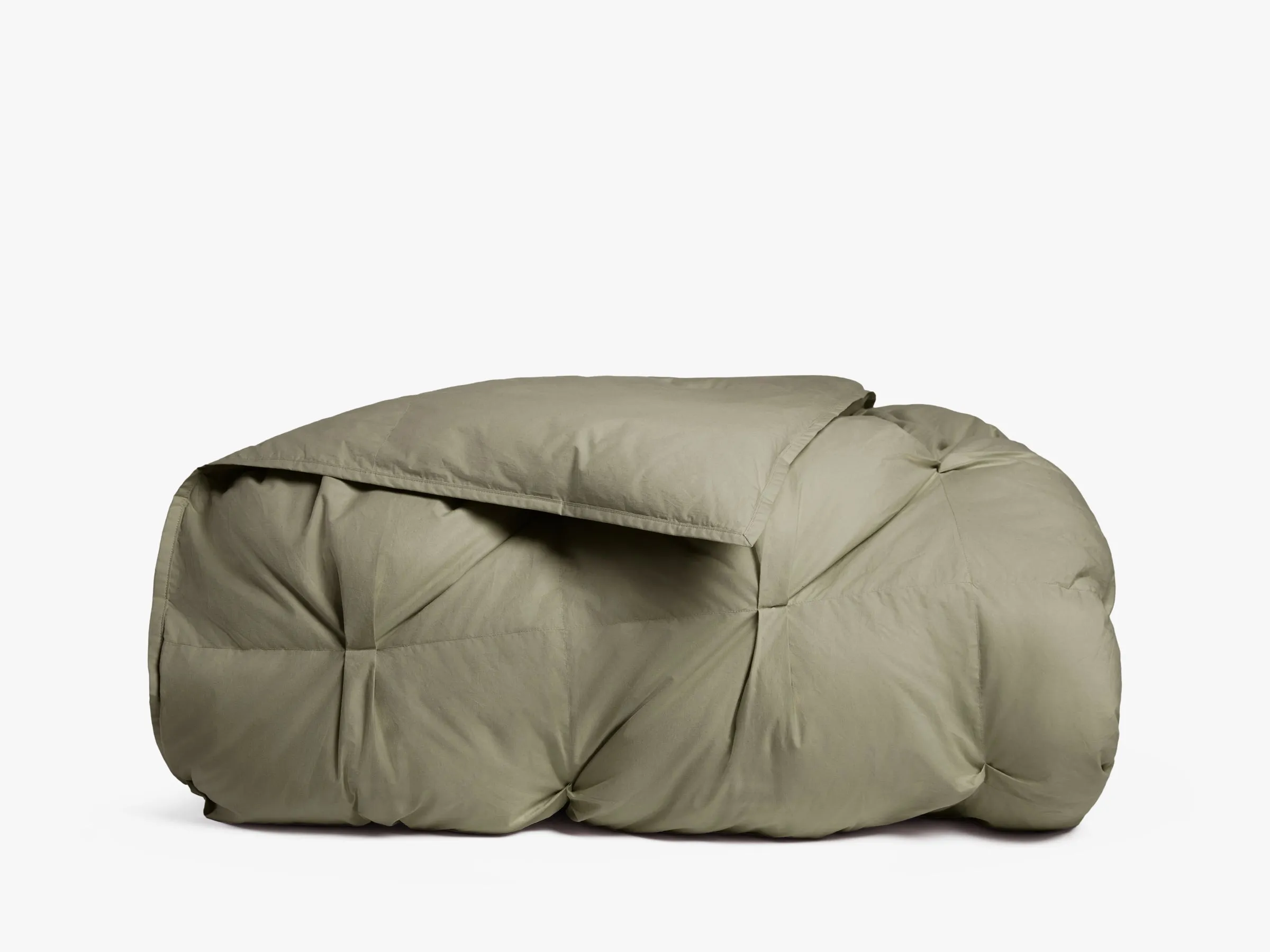 Organic Cotton Puff Comforter (Moss)