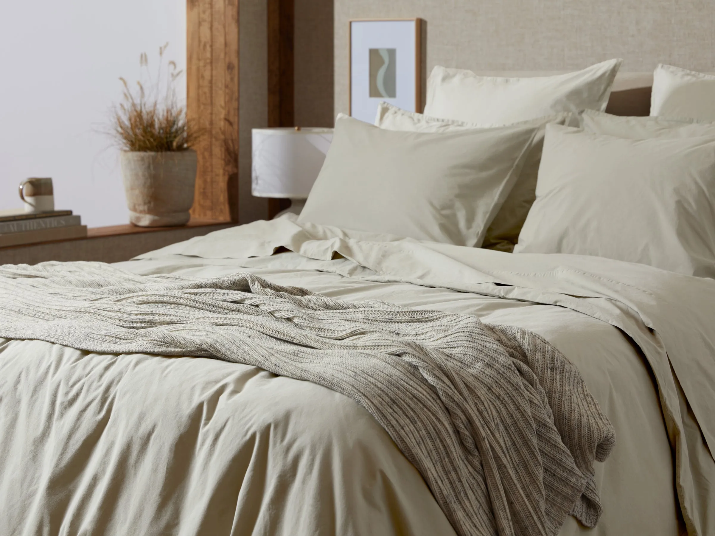 Oversized Rib Knit Throw (Marled)