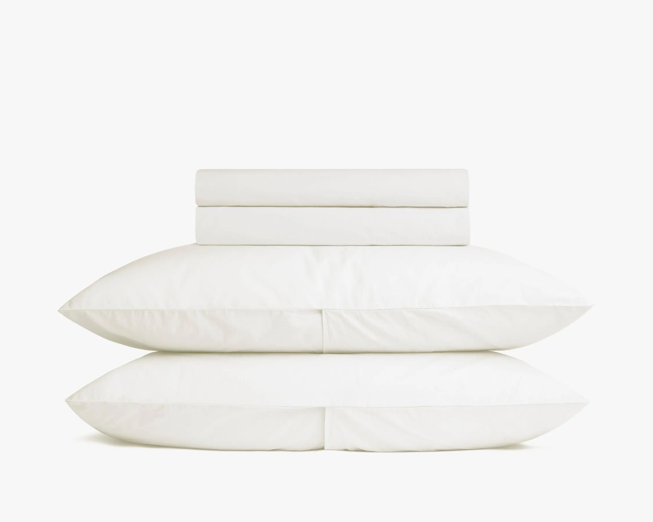 Percale Sheet Set - Cream K/CK