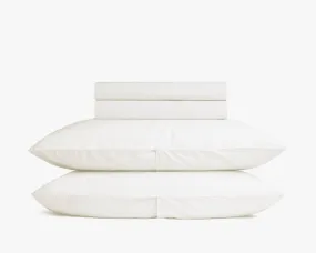 Percale Sheet Set - Cream K/CK