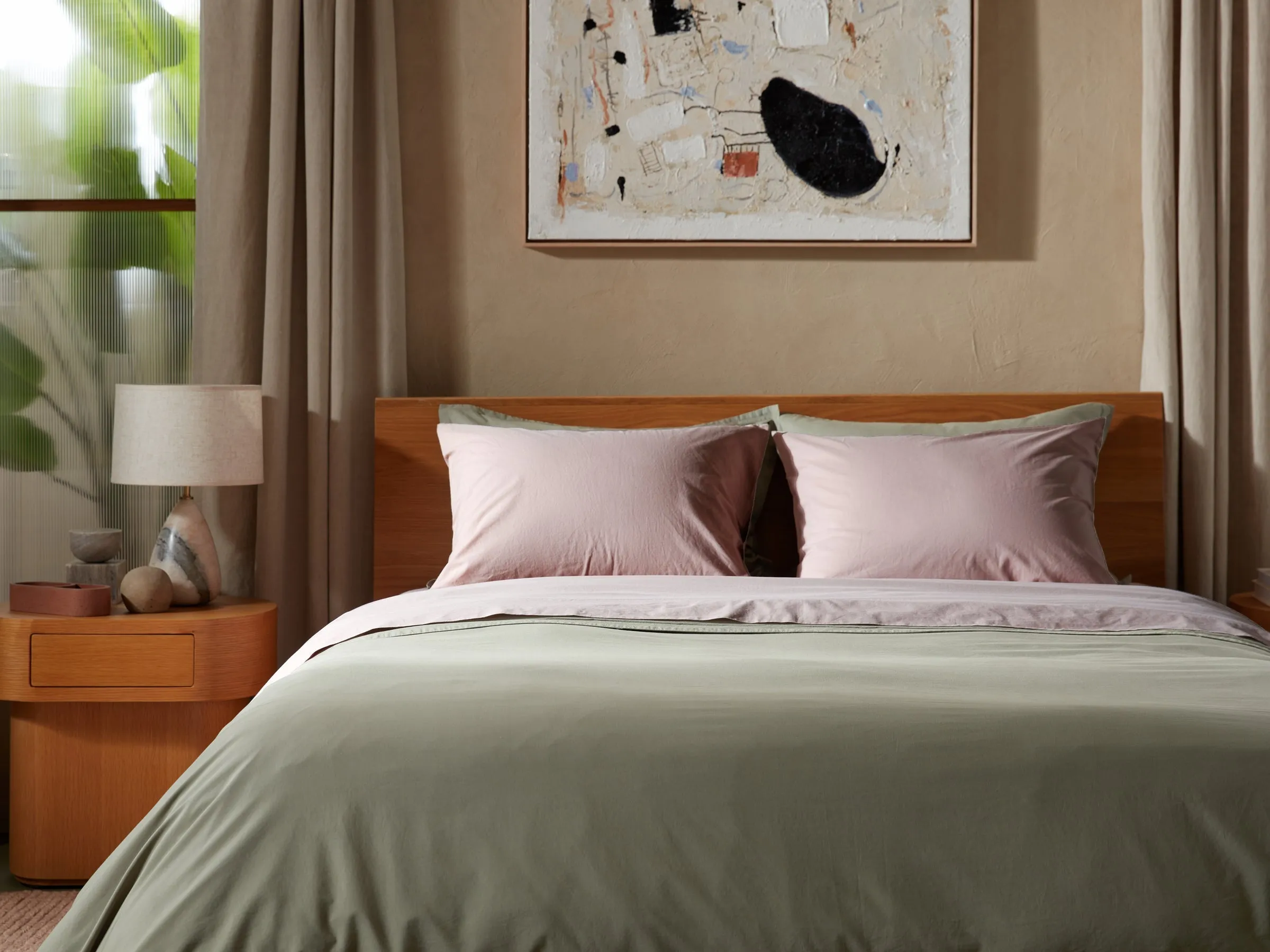 Percale Sheet Set - Haze K/CK
