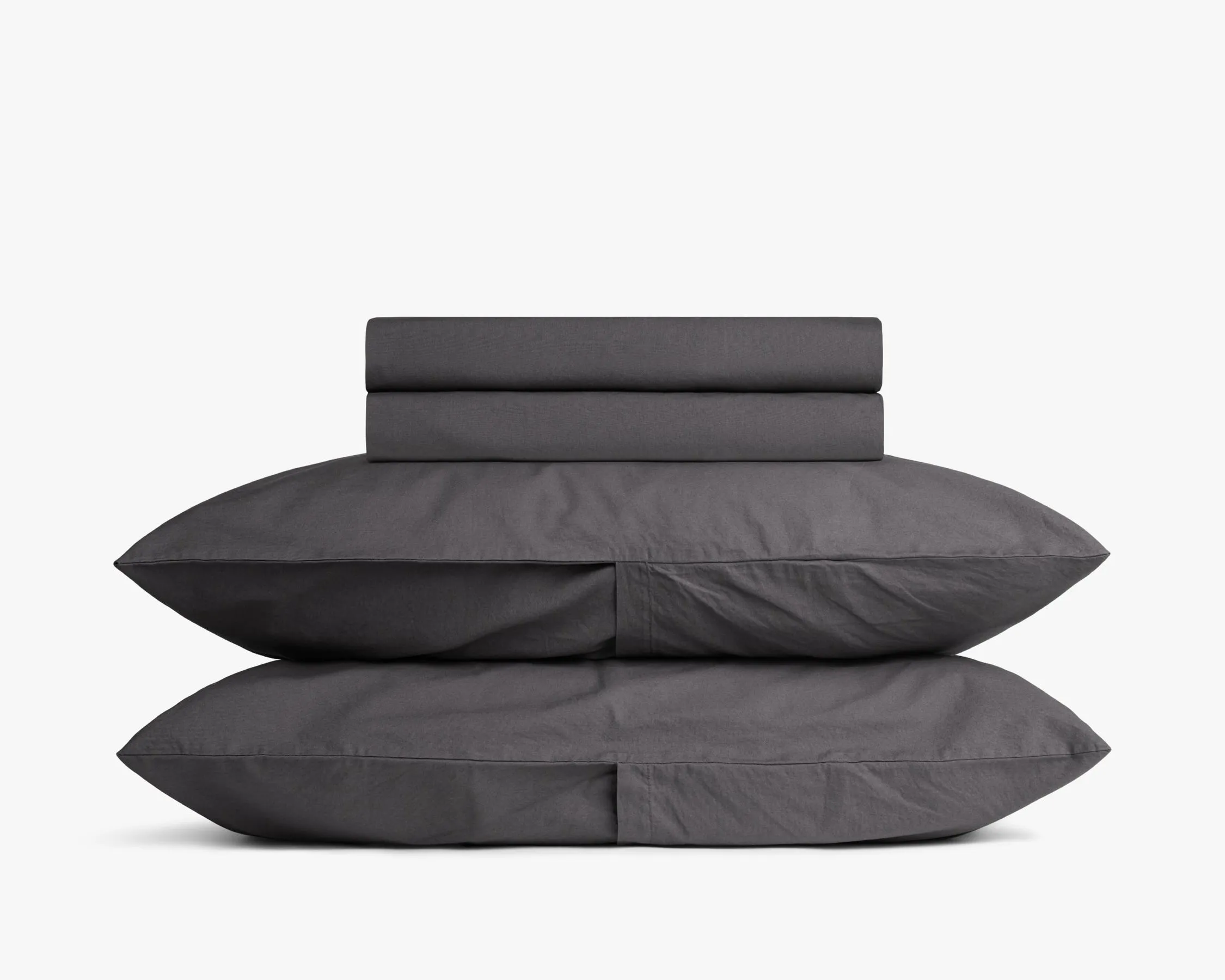 Percale Sheet Set - Slate K/CK