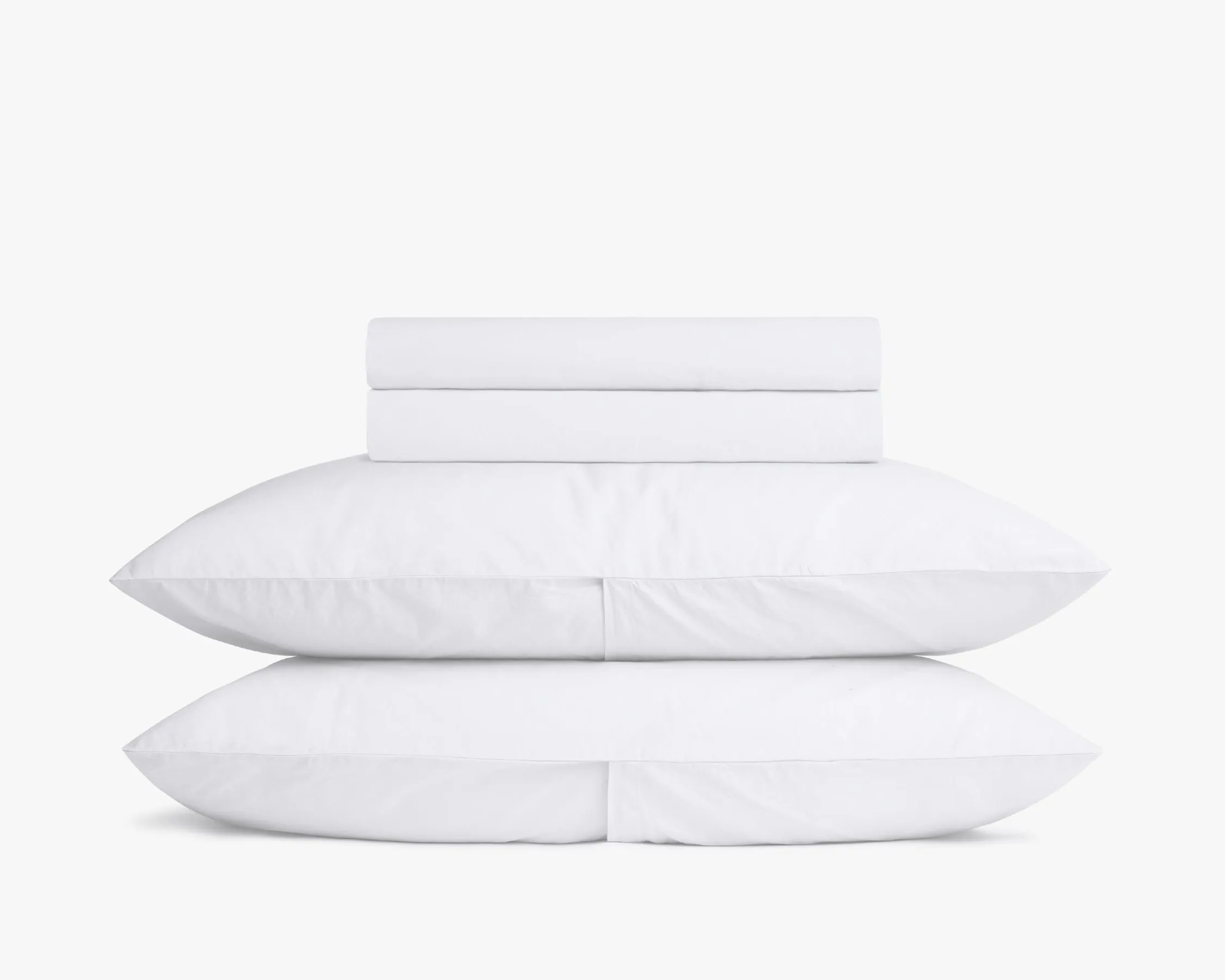 Percale Sheet Set - White F/Q