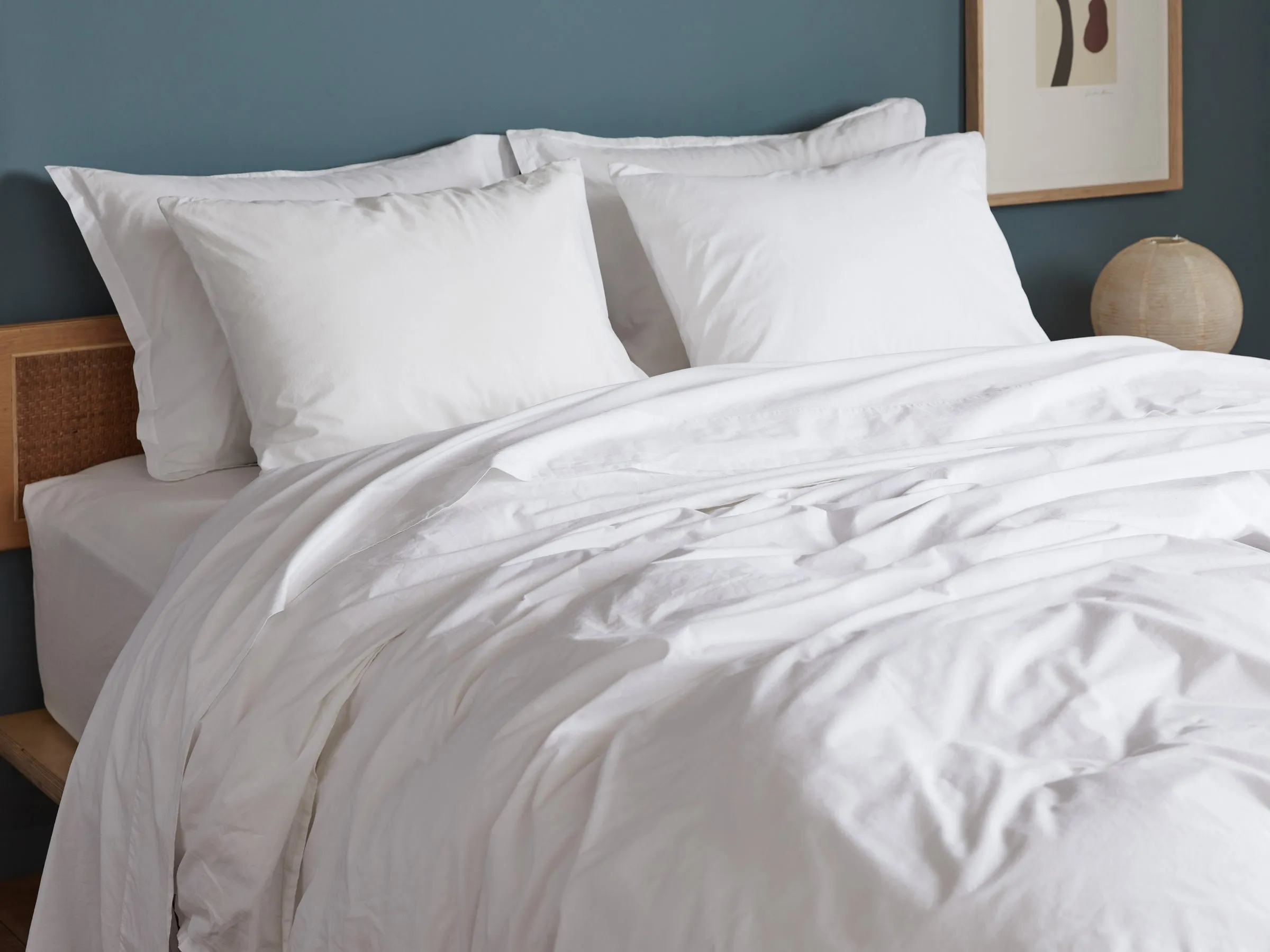 Percale Sheet Set - White F/Q