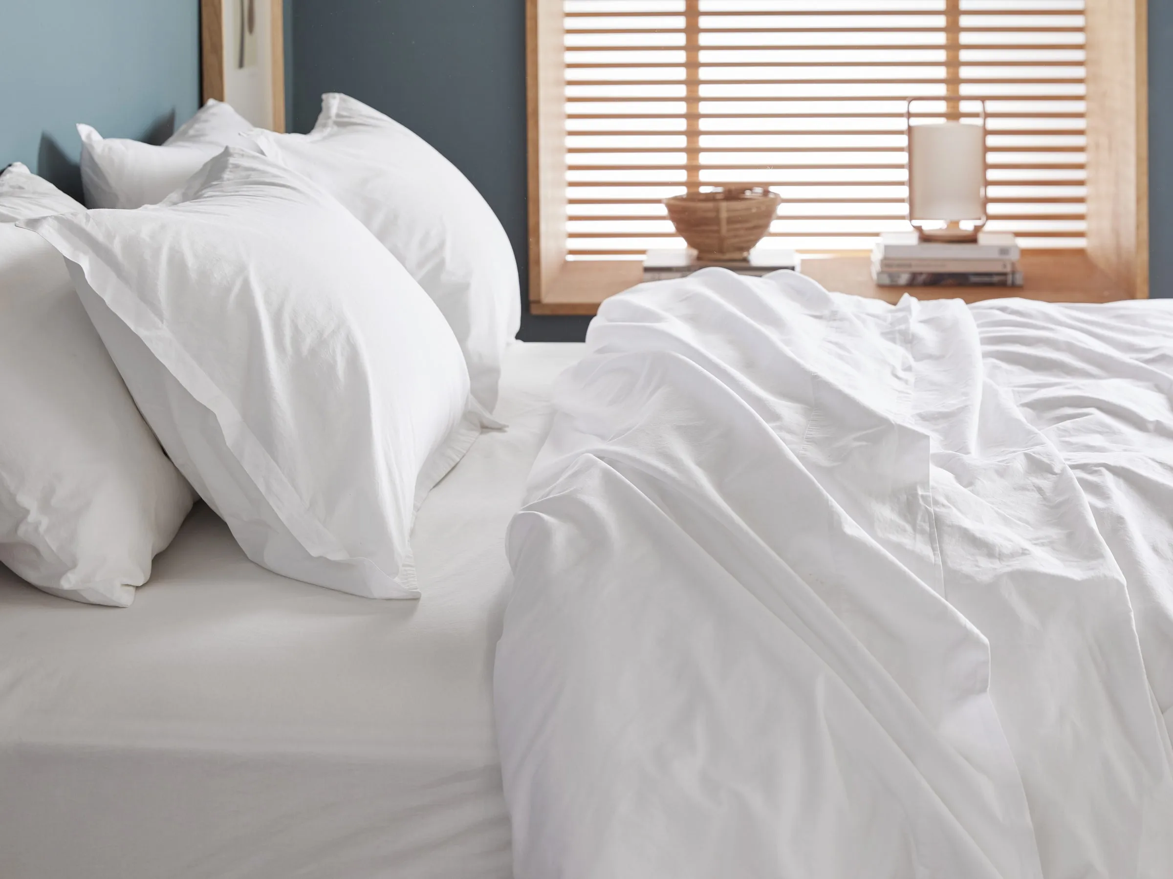 Percale Sheet Set - White F/Q