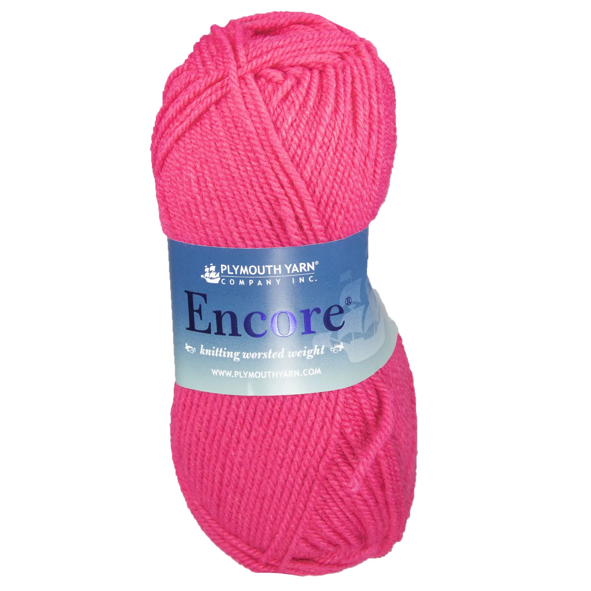 Plymouth Yarn Encore Worsted Yarn - 0137 California Pink