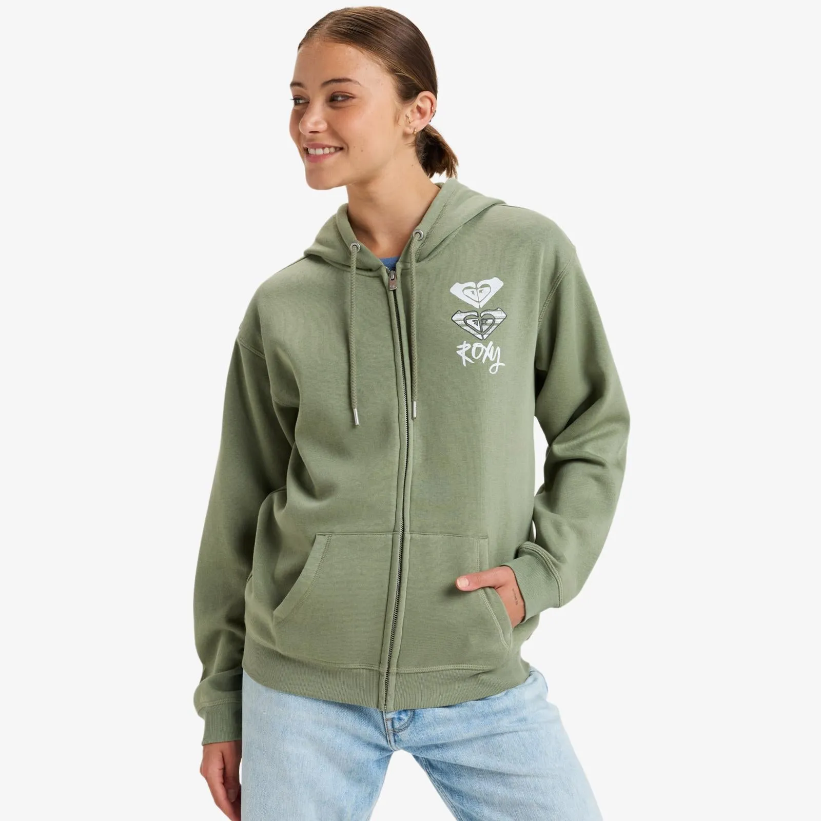 Roxy Womens Surf Stoked Zip Up Hoodie