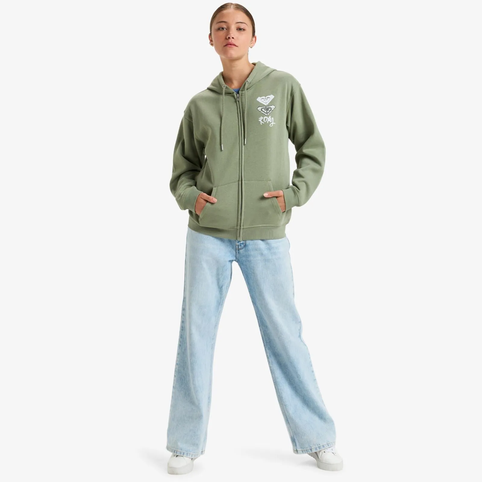 Roxy Womens Surf Stoked Zip Up Hoodie