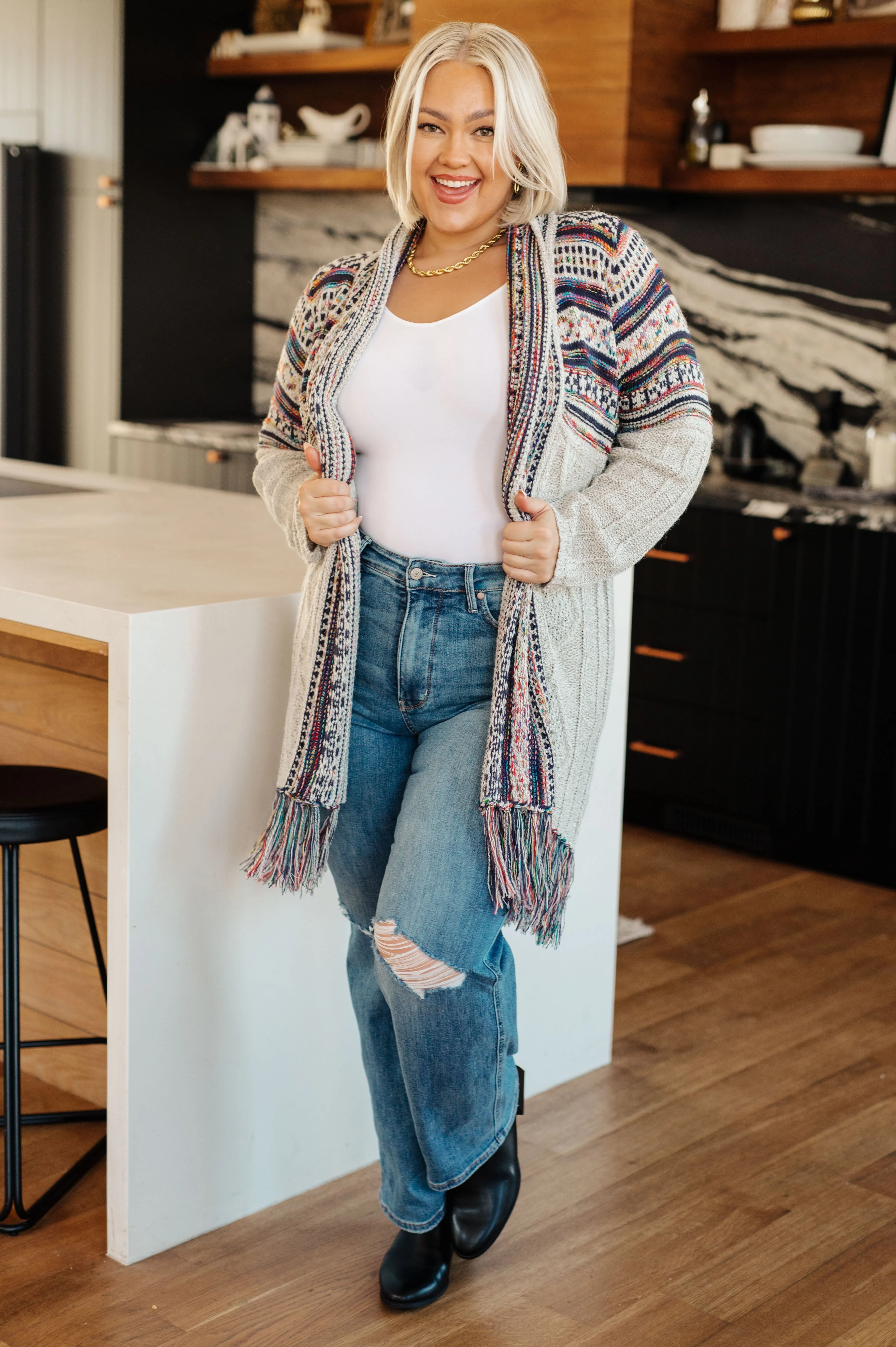 Sahia Fringe Cardigan