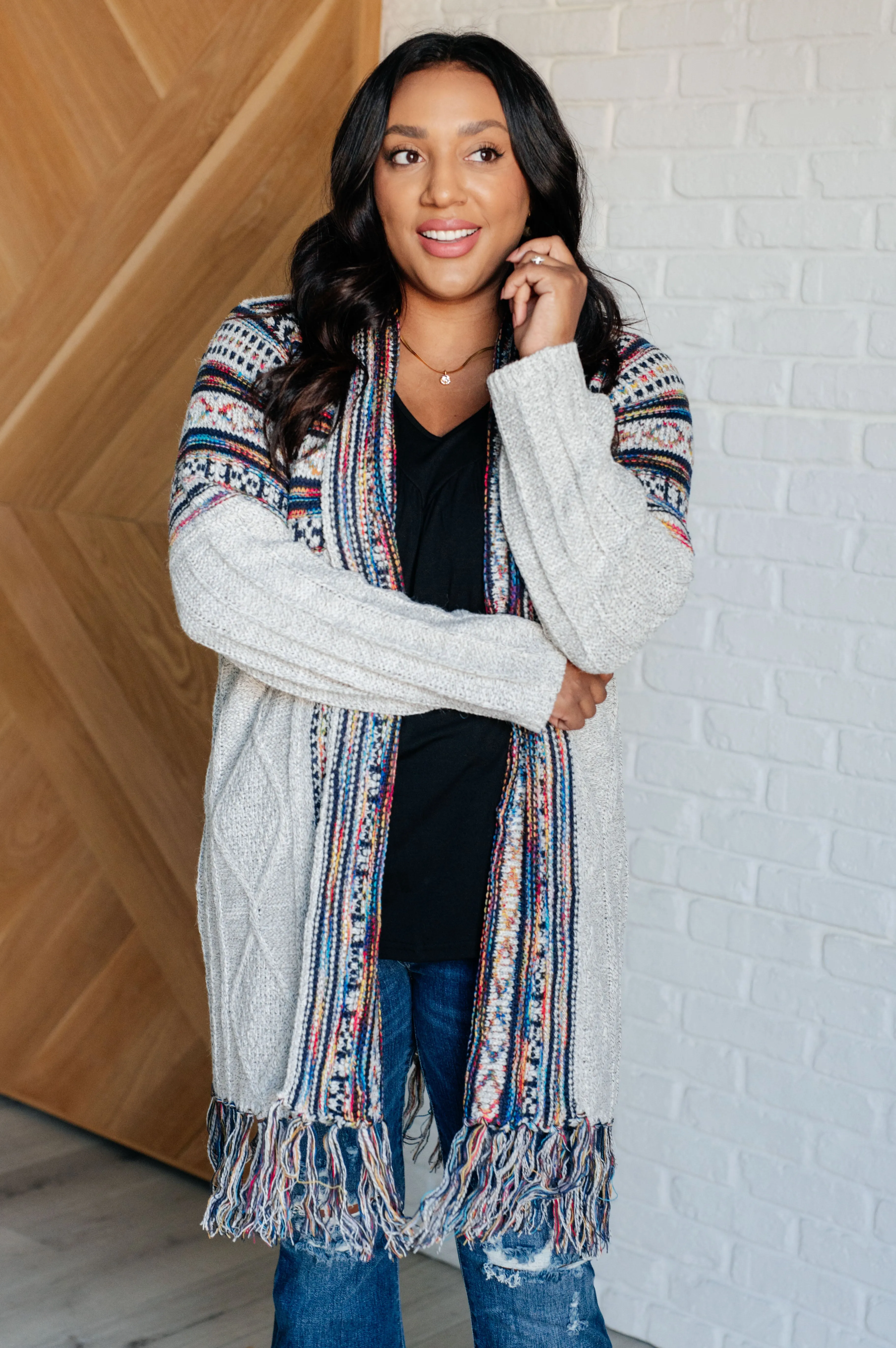 Sahia Fringe Cardigan
