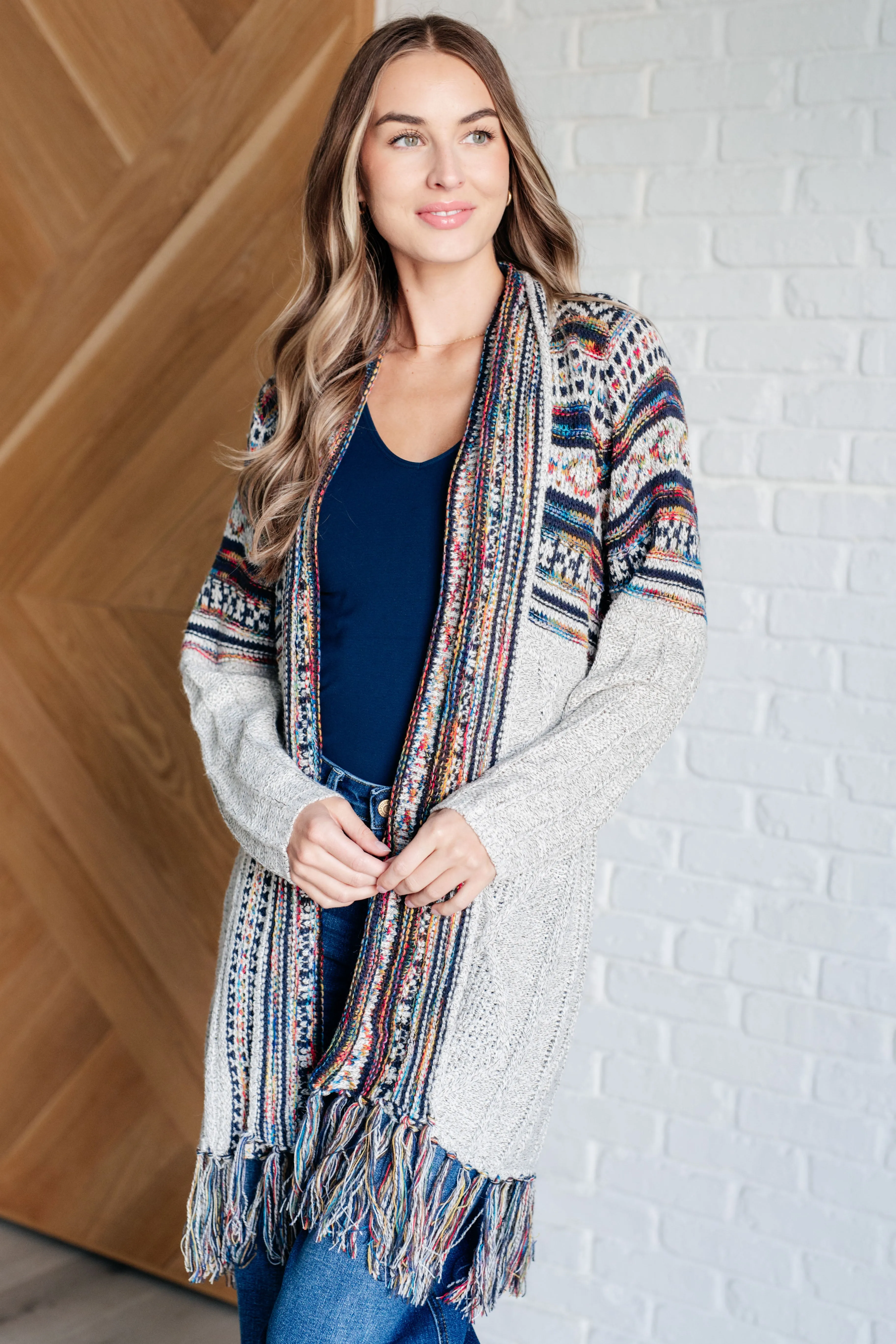 Sahia Fringe Cardigan