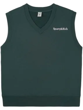 Serif Logo cotton vest