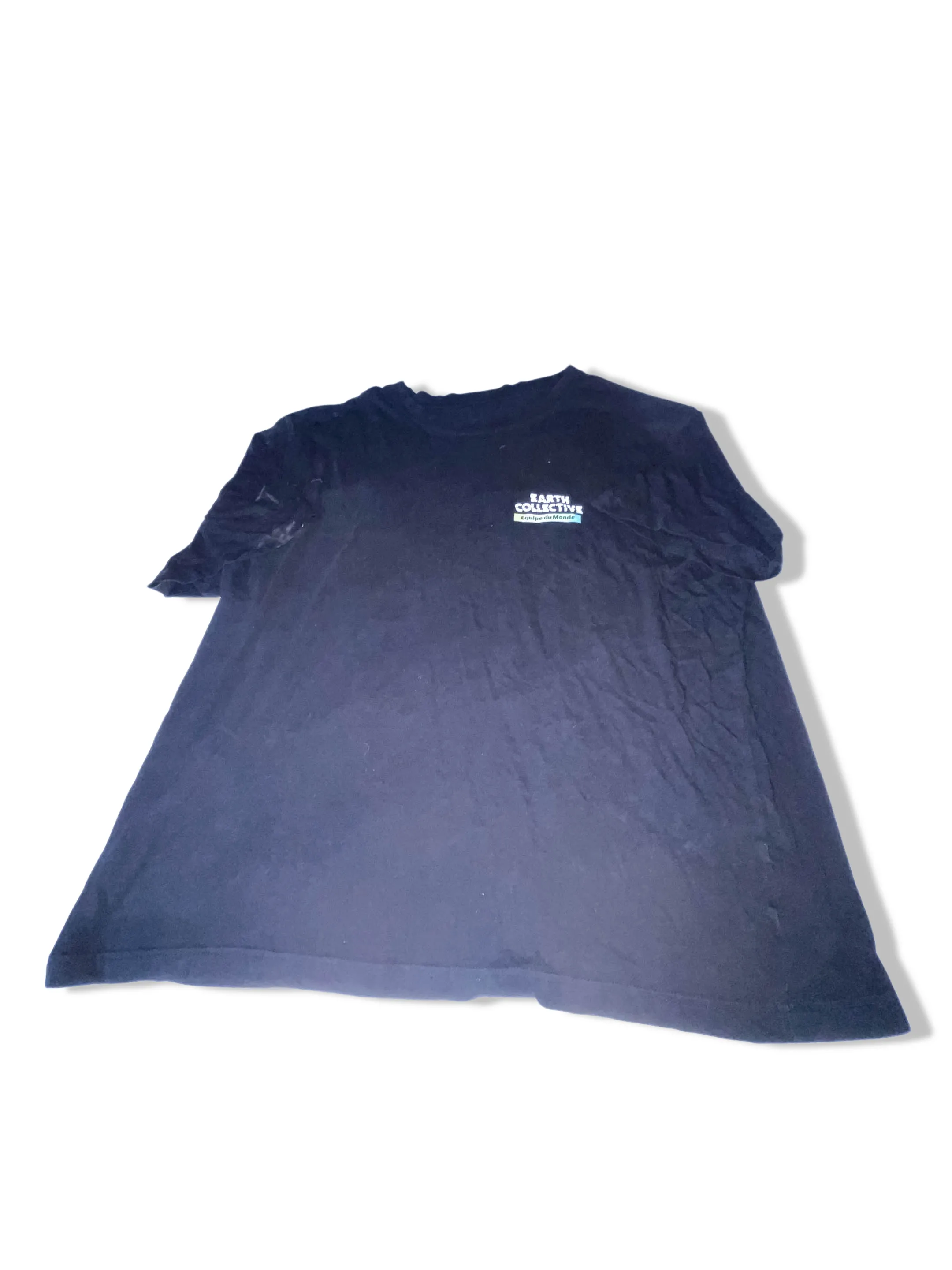 Vintage Earth Collective logo print mens black tees XL