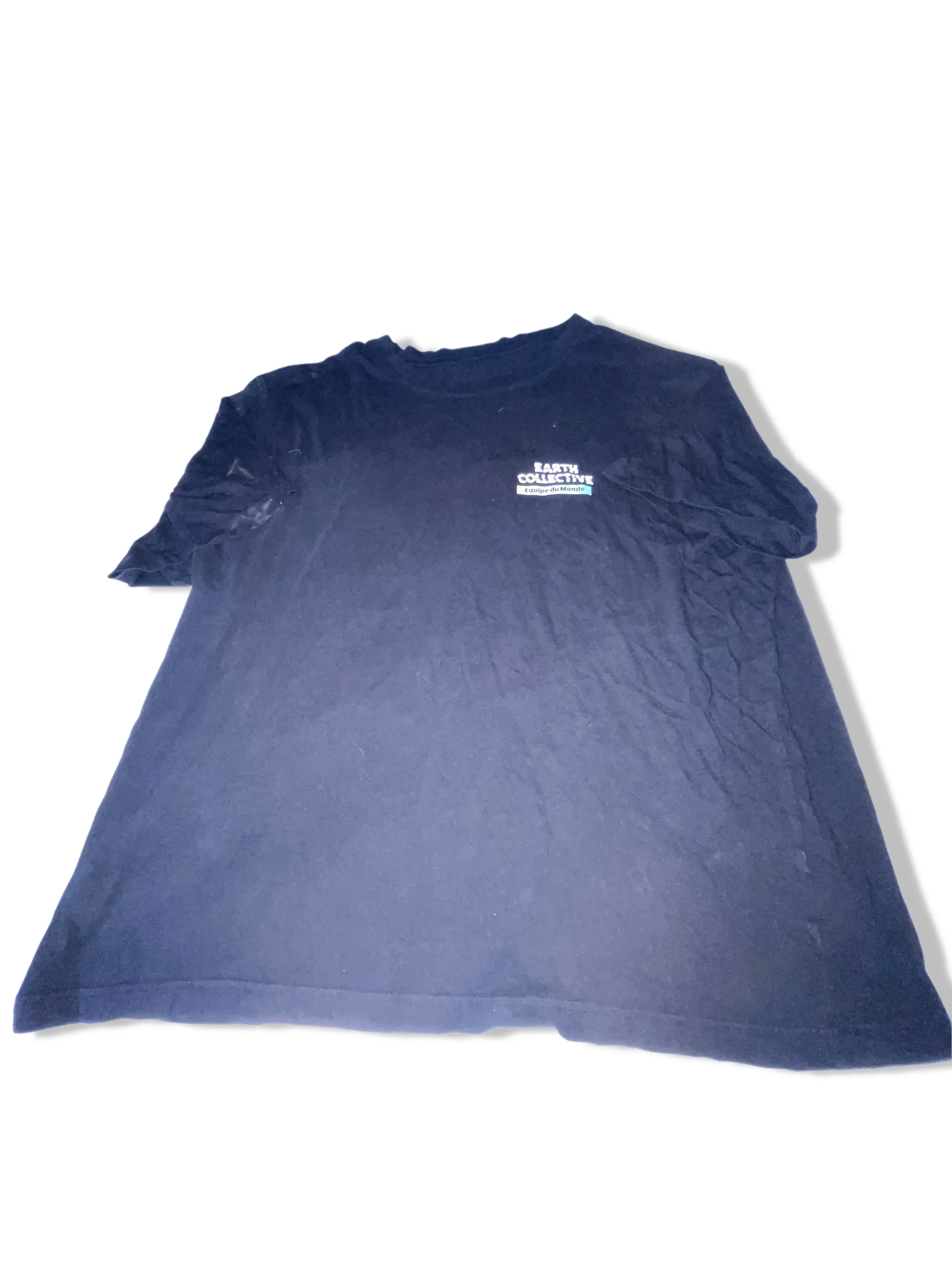 Vintage Earth Collective logo print mens black tees XL