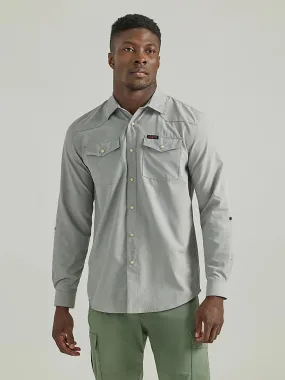WRANGLER MENS ATG WESTERN SHIRT IN RAVEN