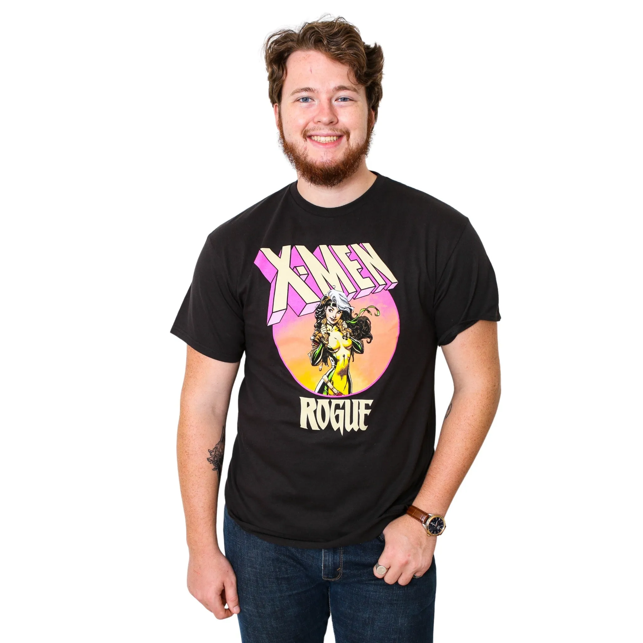 X-Men Rogue 90's Circle Marvel Comics Adult T-Shirt